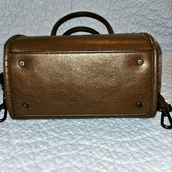 Calvin Klein Brown Leather Crossbody Bag - Picture 11 of 14